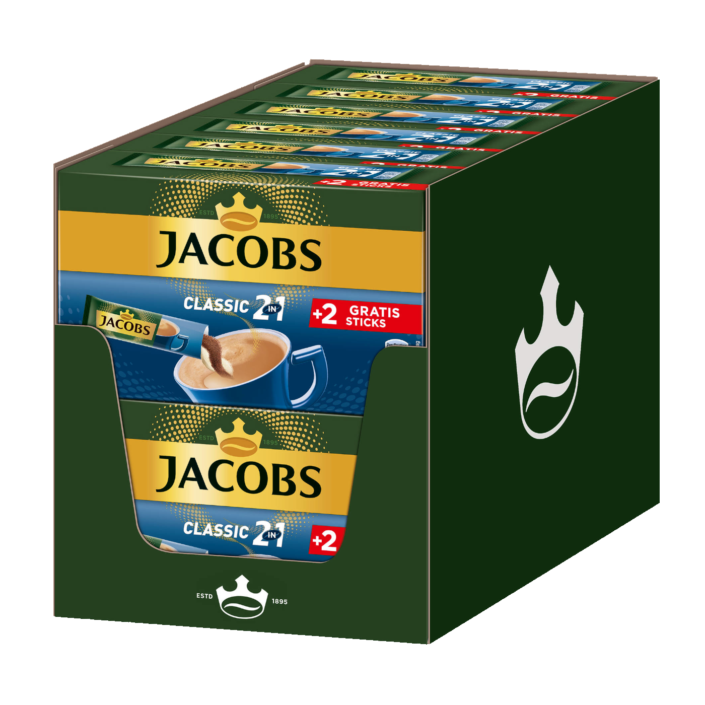 Jacobs 2in1 Kaffeesticks 144 Stück Jacobs