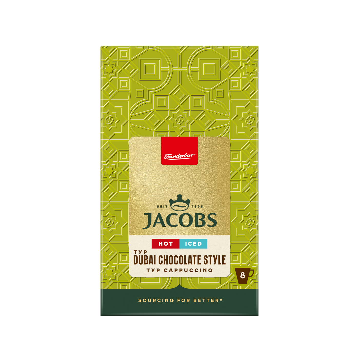 Jacobs Dubai Chocolate Style Cappuccino Sticks Jacobs Dubai Chocolate Style Cappuccino Sticks