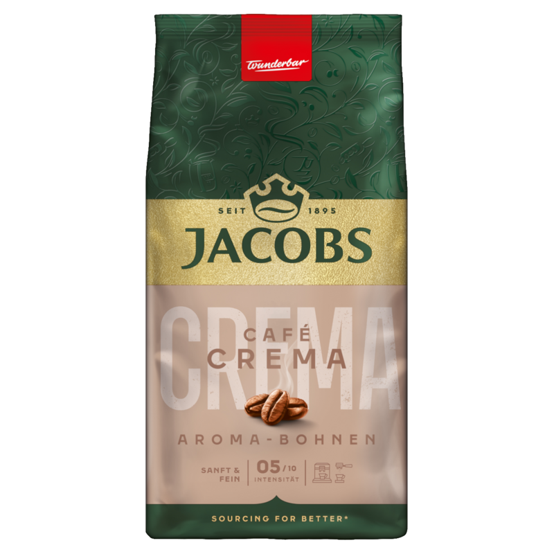 Jacobs Crema Aroma-Bohnen Kaffeebohnen