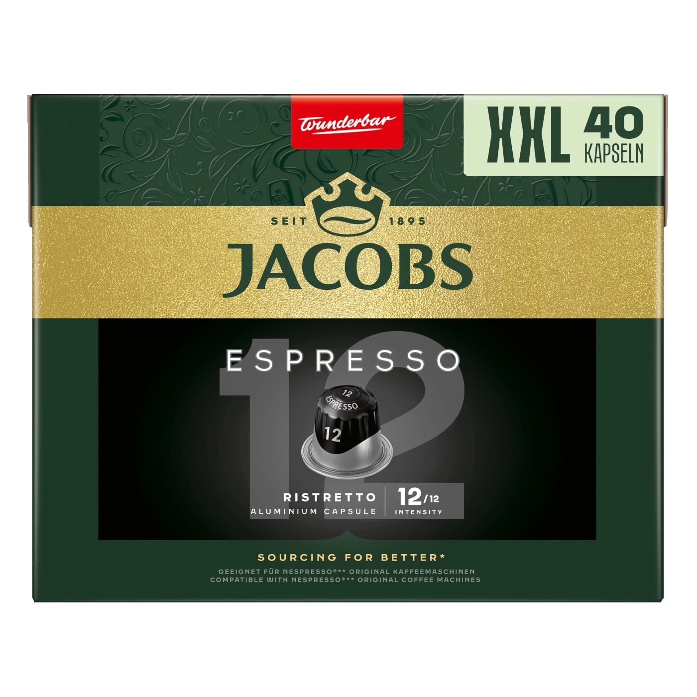 Jacobs Ristretto Espresso 12 XXL Kaffeekapseln
