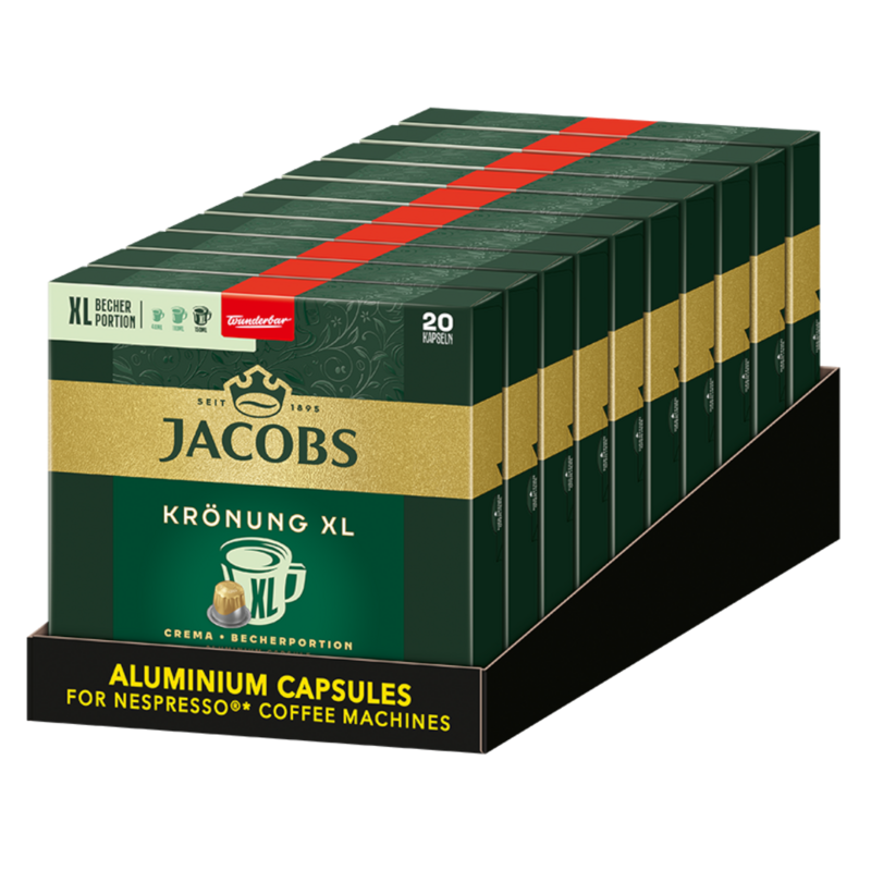 Jacobs Krönung Crema XL 200 Kapseln Kaffeekapseln