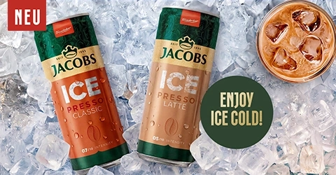 Jacob's Ice Presso Classic und Latte in Eiswürfeln