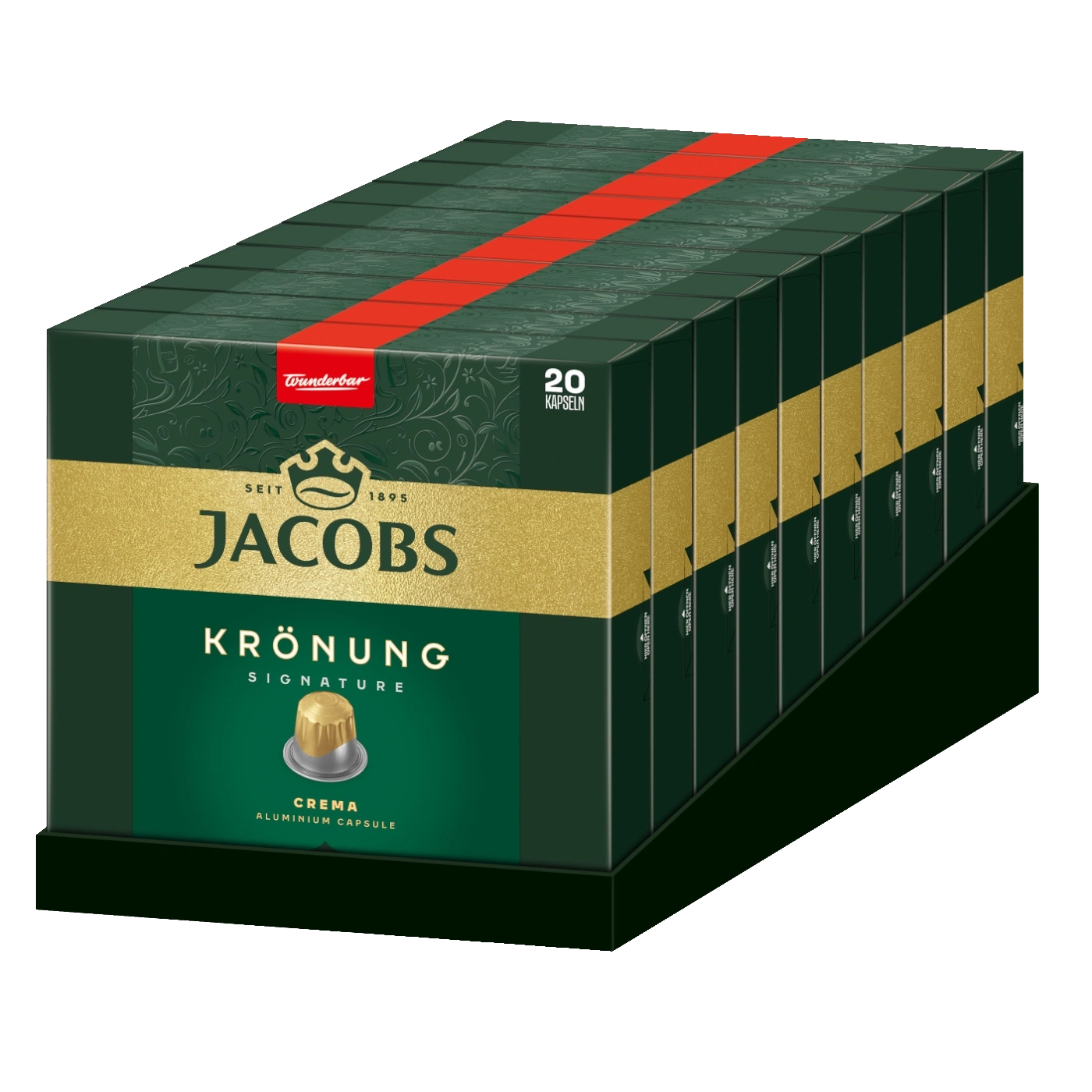 Jacobs Krönung Kaffeekapseln, 20 Kapseln, Aluminium, Crema, Signature