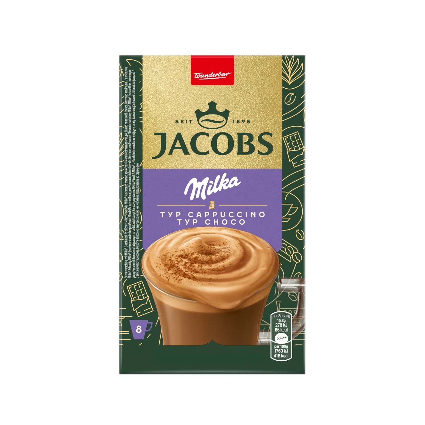 Jacobs Typ Cappuccino Milka® Löslicher Kaffee