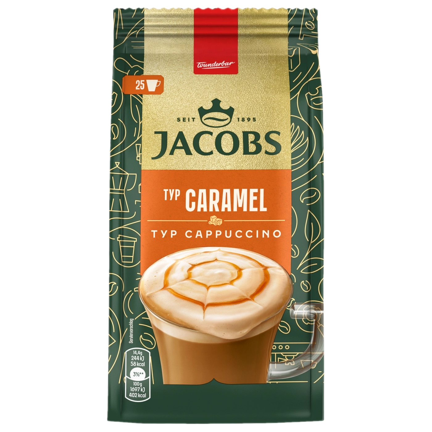 Jacobs Typ Caramel Cappuccino Löslicher Kaffee