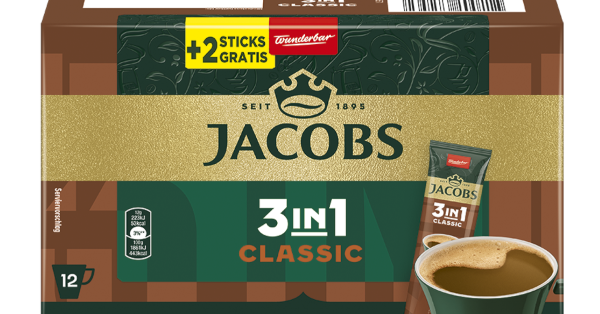 Jacobs 3in1 Classic 12 Sticks
