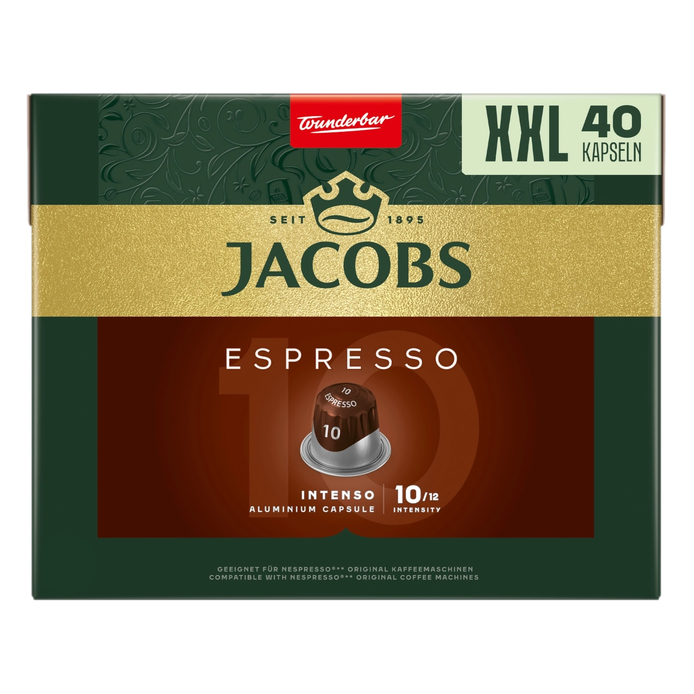 Jacobs Intenso Espresso 10 XXL Kaffeekapseln