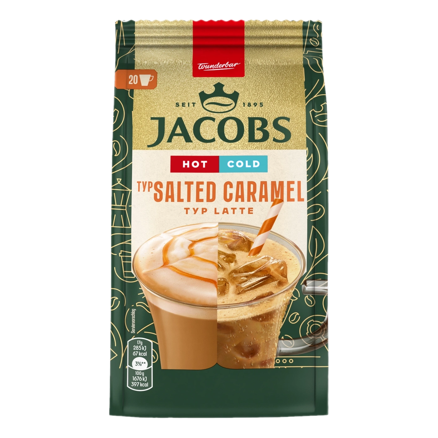 Jacobs Typ Salted Caramel Hot and Cold Löslicher Kaffee