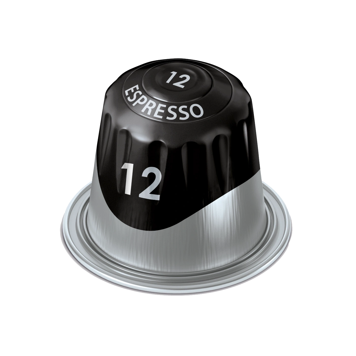 Kaffeekapsel, Espresso, schwarz, silber, Nummer 12, Getränk, Kaffeemaschine, Kapsel