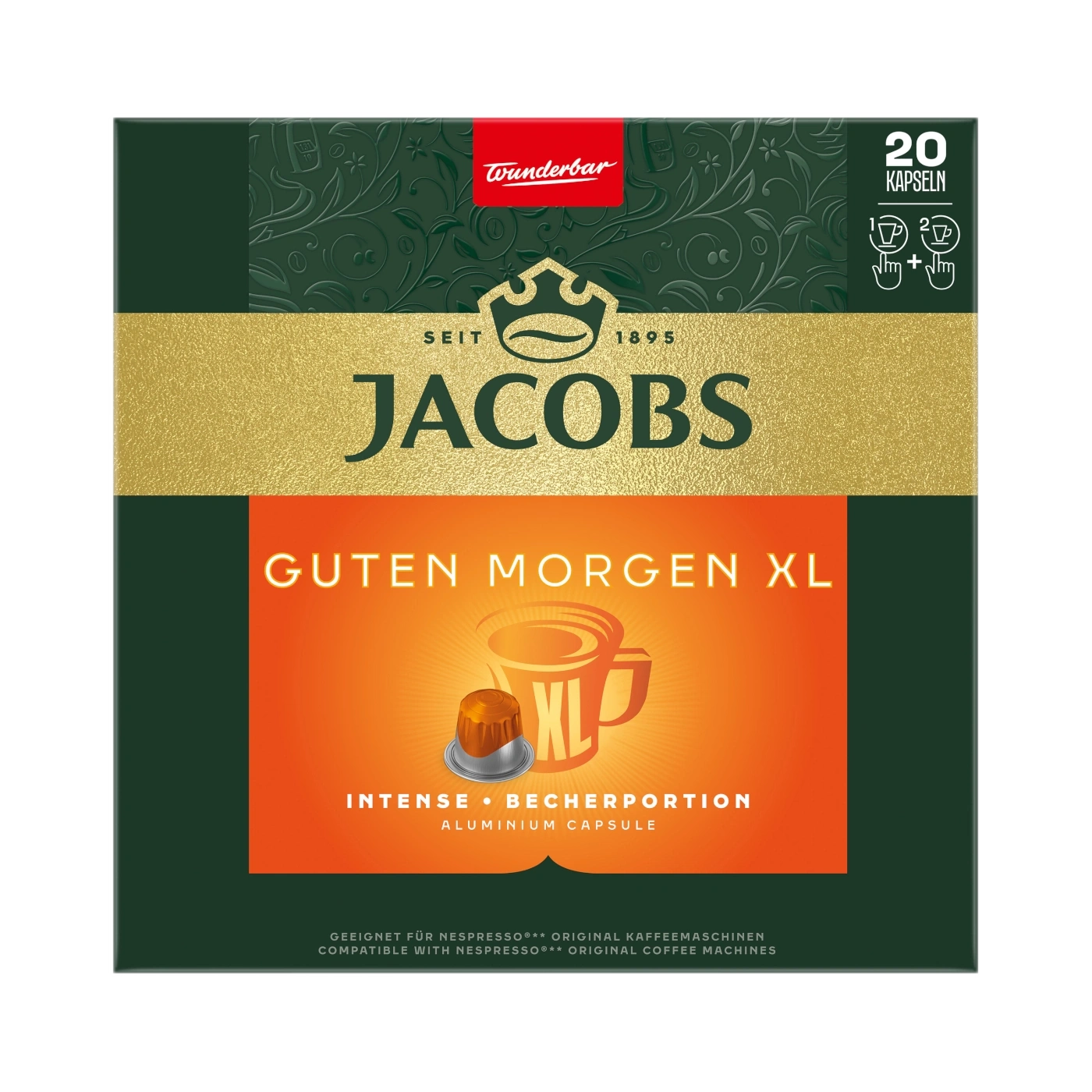 Jacobs Guten Morgen XL Intense Kaffeekapseln