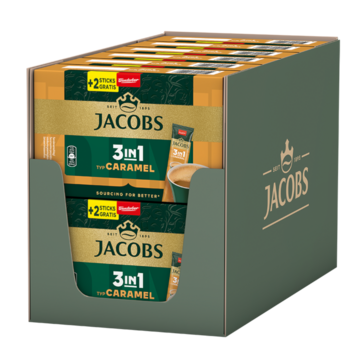 Jacobs 3in1 Caramel 144 Kaffeesticks Löslicher Kaffee