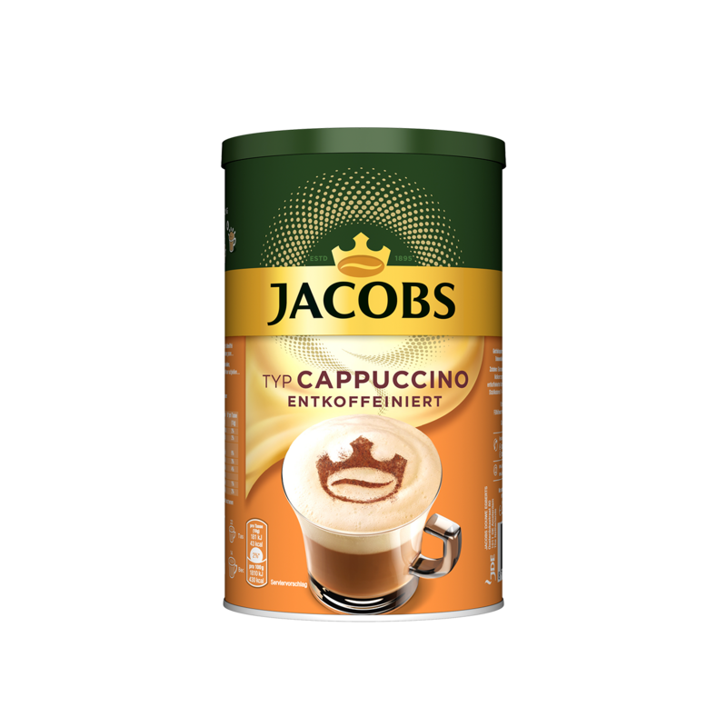 Jacobs Typ Cappuccino Dose Entkoffeiniert Löslicher Kaffee