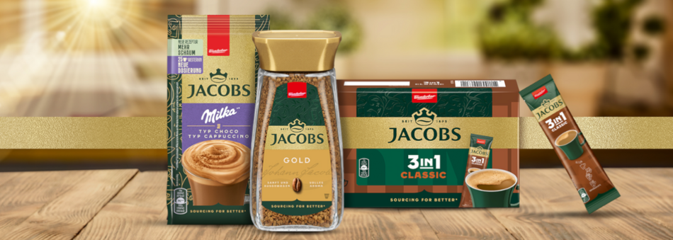 Jacobs Lösliche Kaffeesorten Produktverpackungen Präsentation