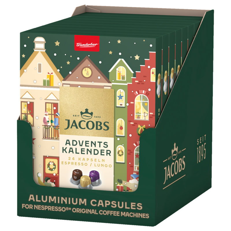 Jacobs Kaffee-Adventskalender 9er Box Kaffeekapseln