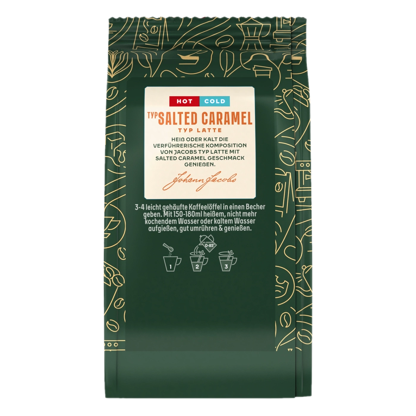 Jacobs Typ Salted Caramel Hot and Cold Löslicher Kaffee