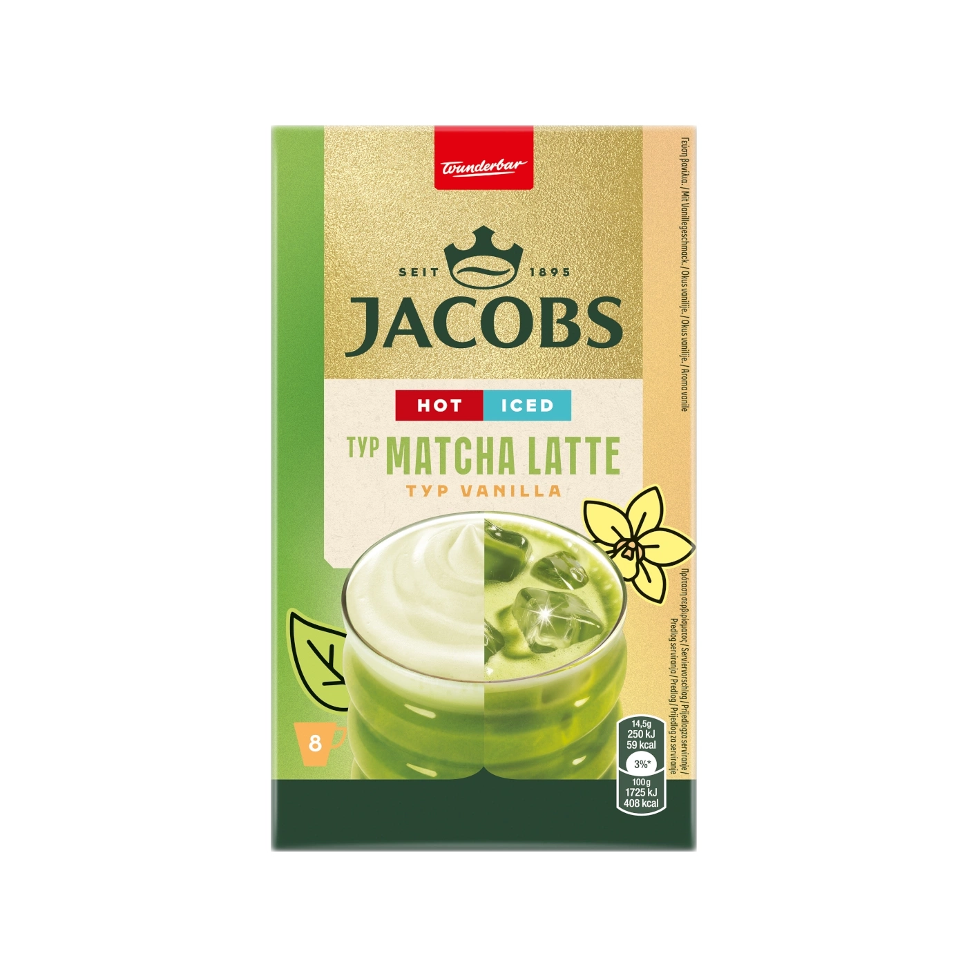 Jacobs Matcha Latte Typ Vanilla, 8 Beutel