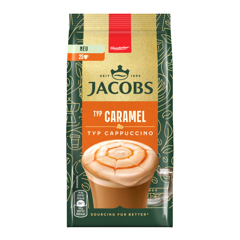 Jacobs Typ Caramel Cappuccino Löslicher Kaffee