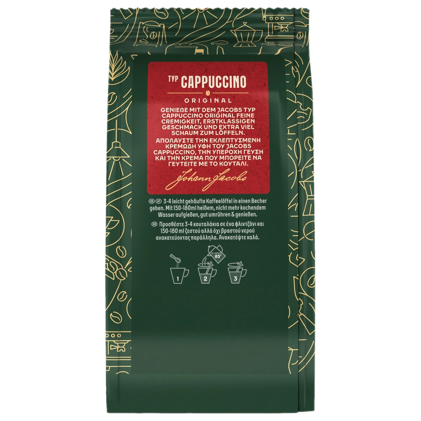 Jacobs Typ Cappuccino Original Kaffeepulver Packung