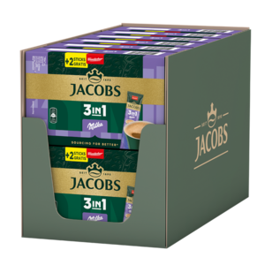 Jacobs 3in1 Milka 144 Sticks Löslicher Kaffee