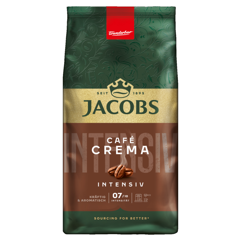 Jacobs Café Crema Intensiv Kaffeebohnen