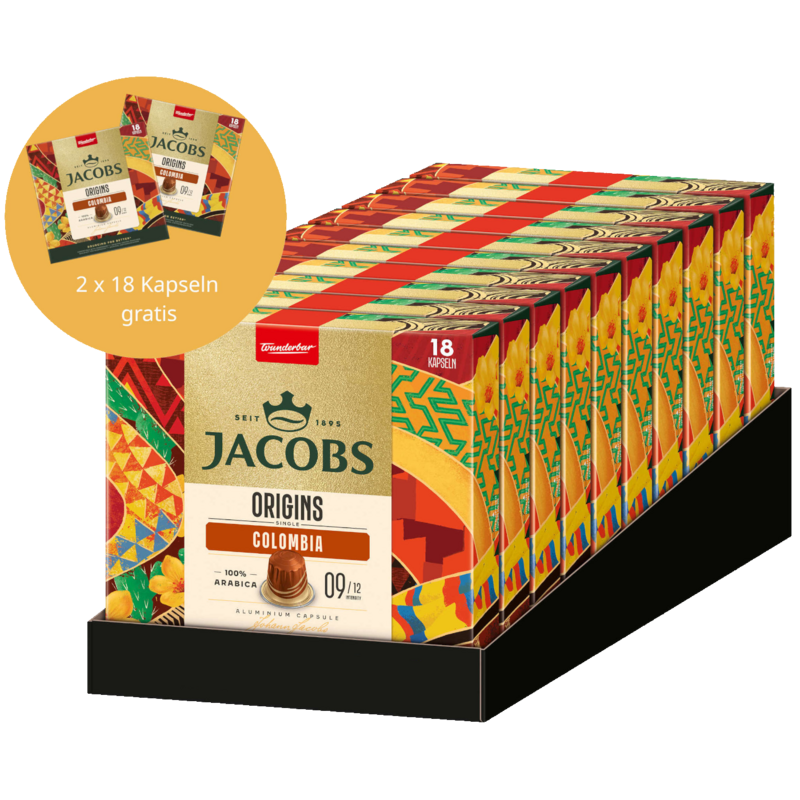 Jacobs Origins 9 Colombia Kaffeekapseln