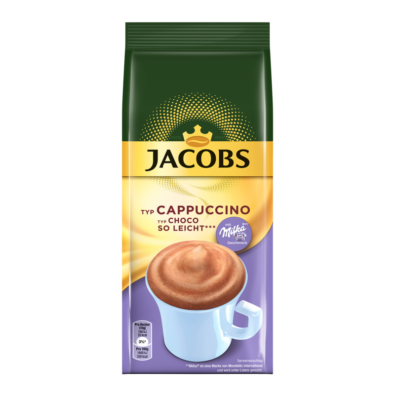 Jacobs Typ Choco Cappuccino So Leicht Nachfüllbeutel Löslicher Kaffee