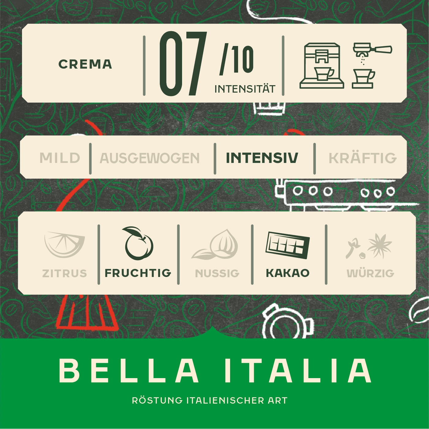 Jacobs Barista Bella Italia Kaffeebohnen