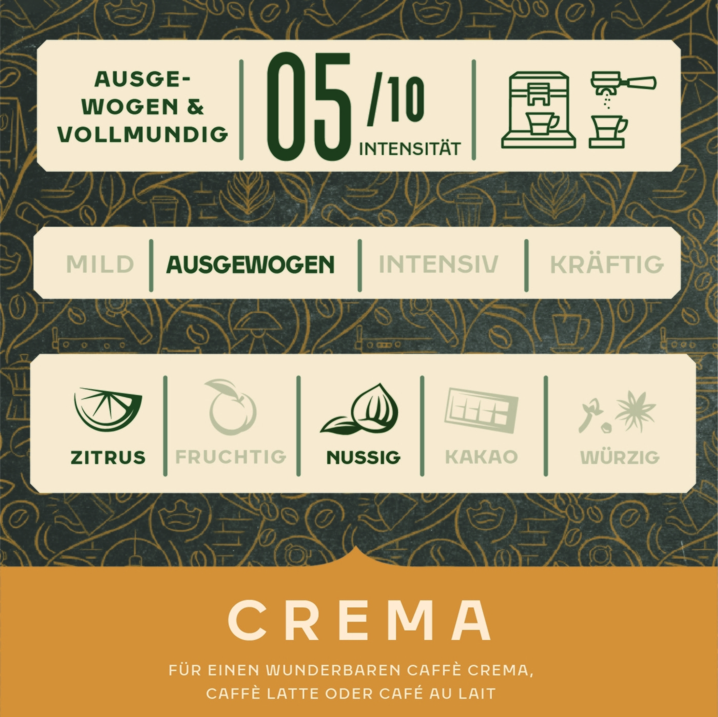 Jacobs Barista Crema Kaffeebohnen