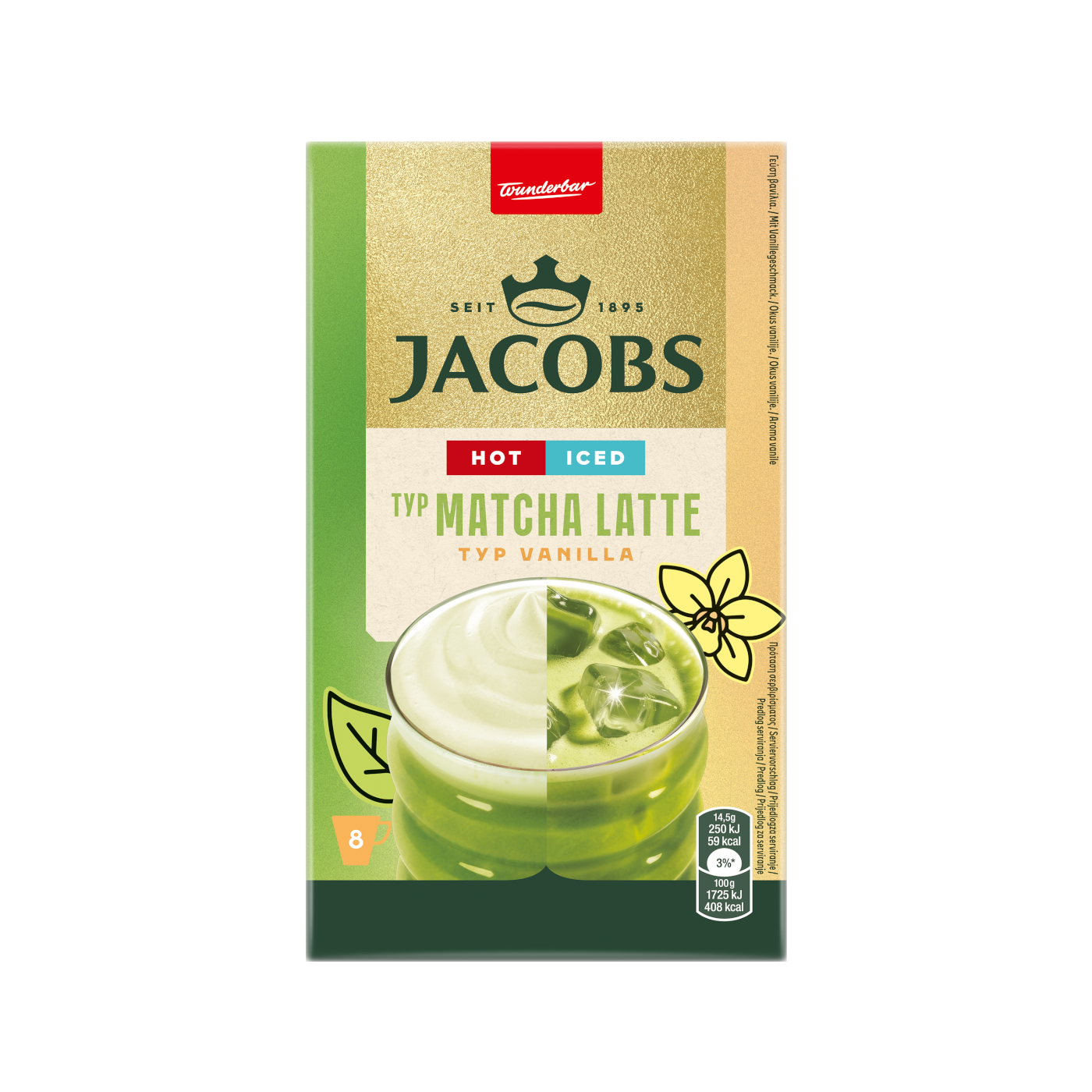 Jacobs Matcha Latte Typ Vanilla, 8 Beutel