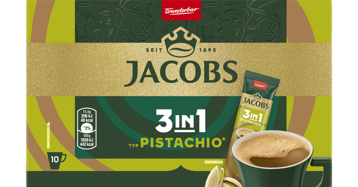 Jacobs 3in1 Pistachio- 10 Sticks | Jacobs Onlineshop