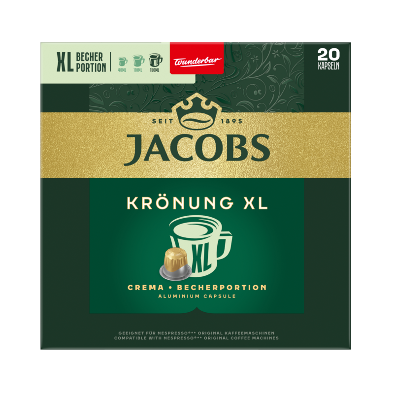 Jacobs Krönung Crema XL Kaffeekapseln