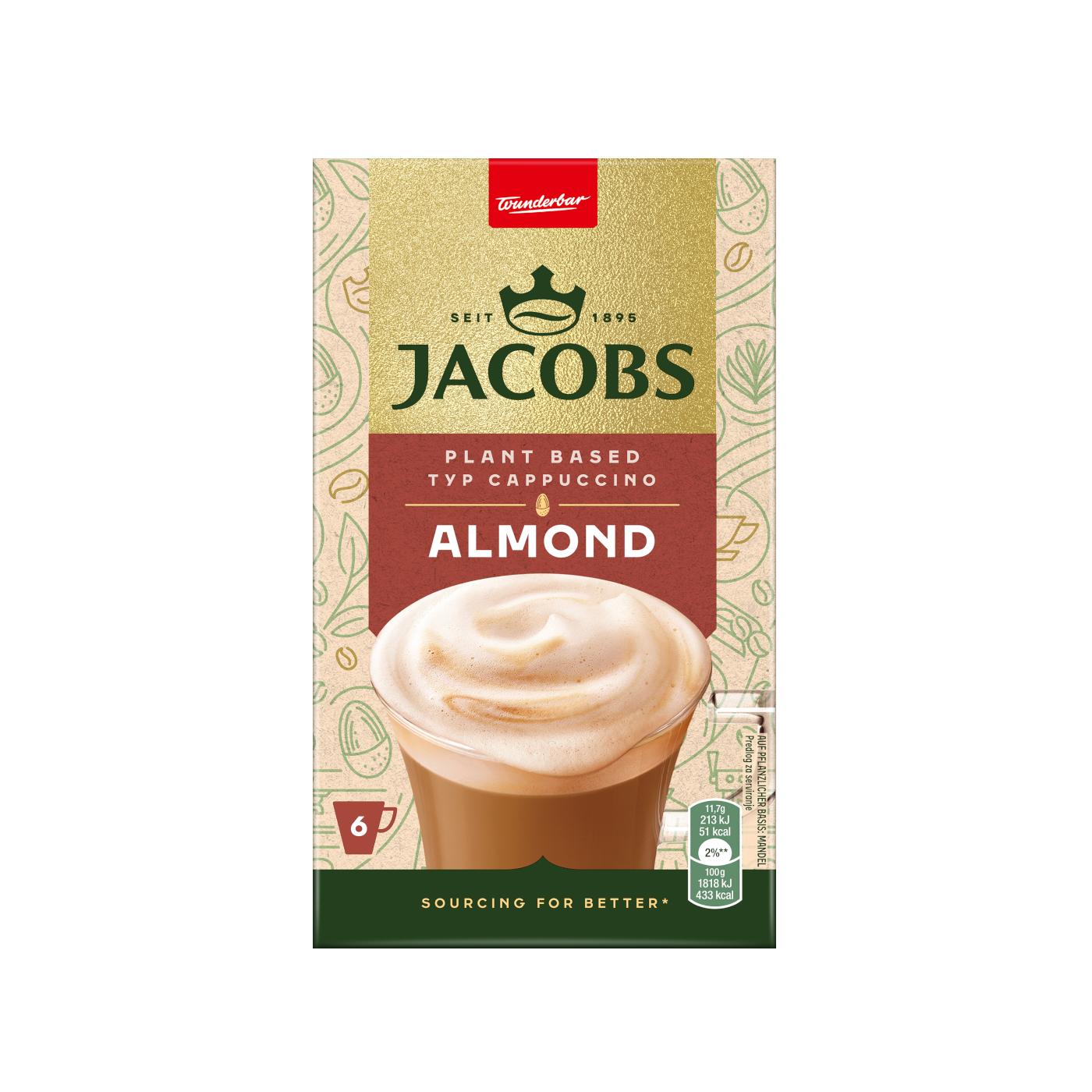 Jacobs Almond Cappuccino Löslicher Kaffee